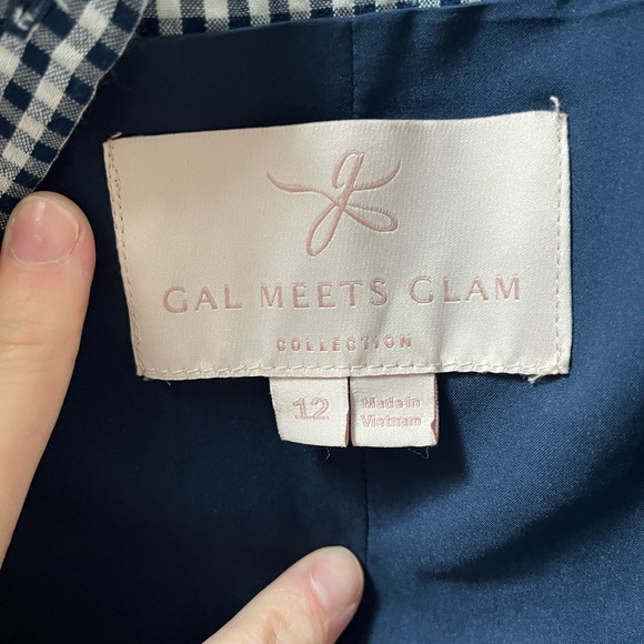 Blue Gingham Ruffle Dress - Picture 3 of 3